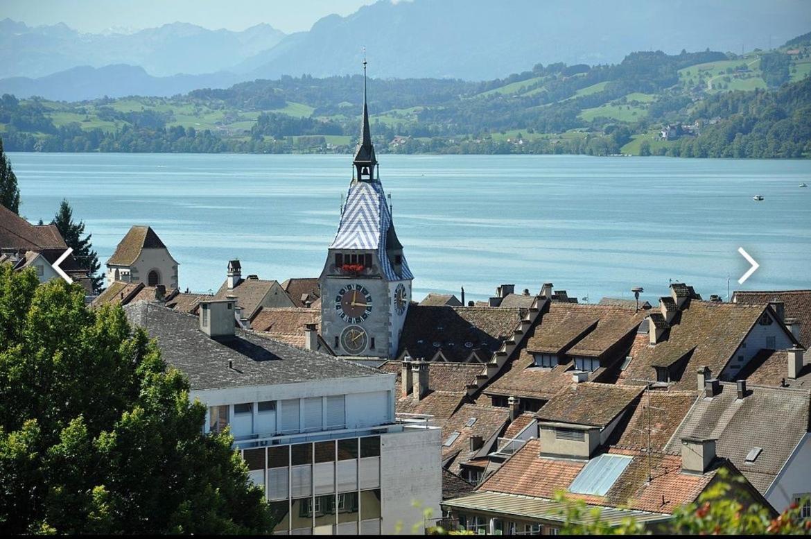Studio Flat In The Heart Of Zug, Ideal For Solo Travellers Appartement Buitenkant foto